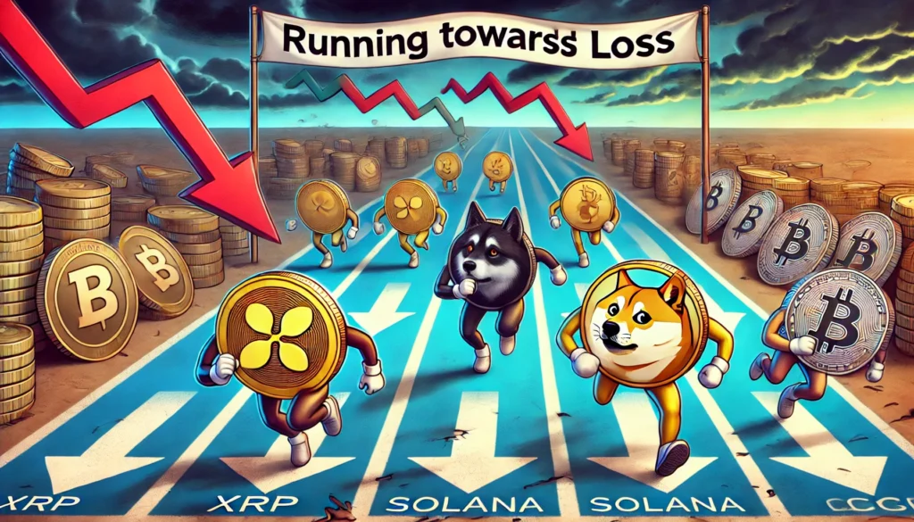 Major Cryptocurrencies Face Correction as Dogecoin Leads Losses